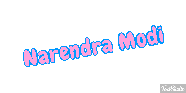 Narendra Modi Text effect