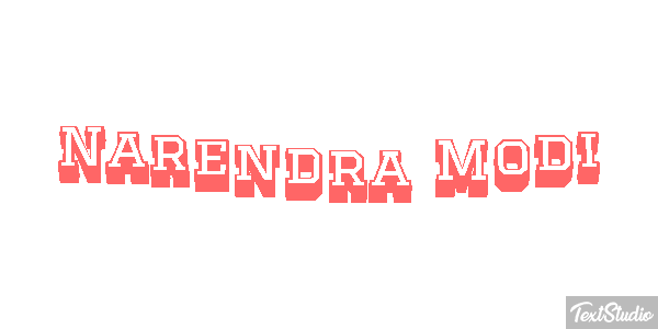 Narendra Modi Text effect