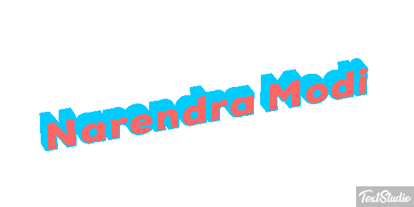 Narendra Modi Text effect