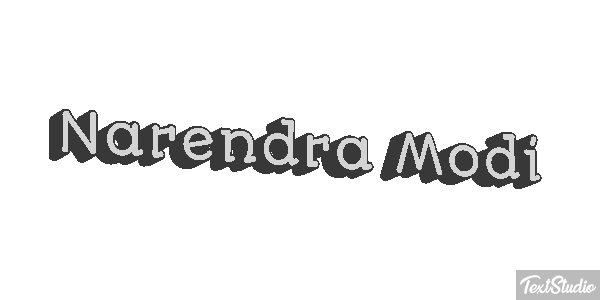 Narendra Modi Text effect