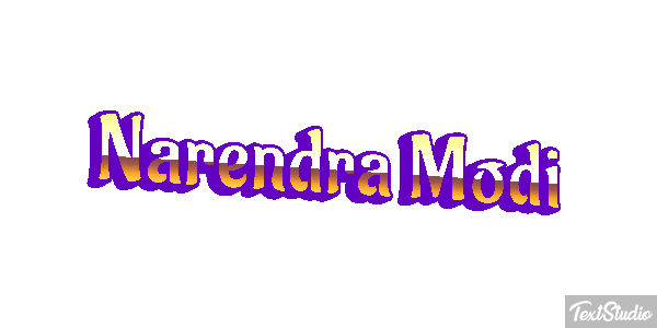 Narendra Modi Text effect