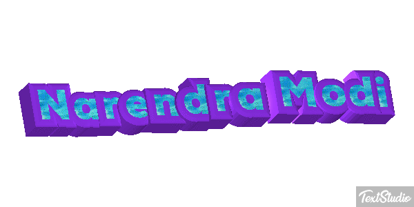 Narendra Modi Text effect