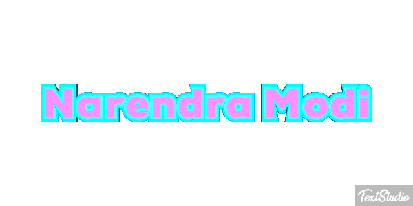 Narendra Modi Text effect