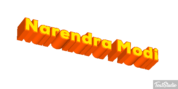 Narendra Modi Text effect