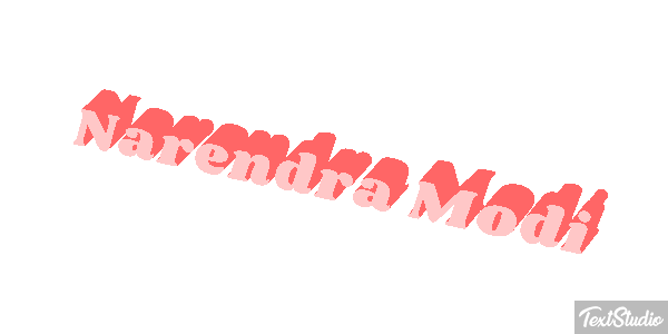 Narendra Modi Text effect