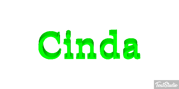 Cinda Text effect