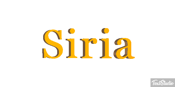 Siria Efekt tekstowy