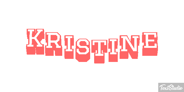 Kristine Text effect