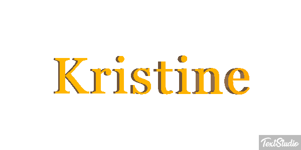 Kristine Text effect