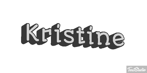 Kristine Text effect