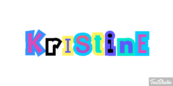 Kristine Text effect