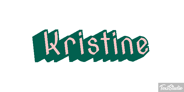 Kristine Text effect