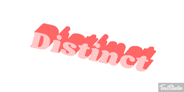 Distinct Text effect