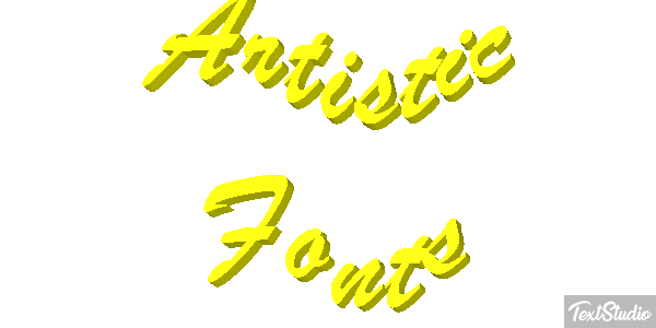 Artistic Fonts Text effect