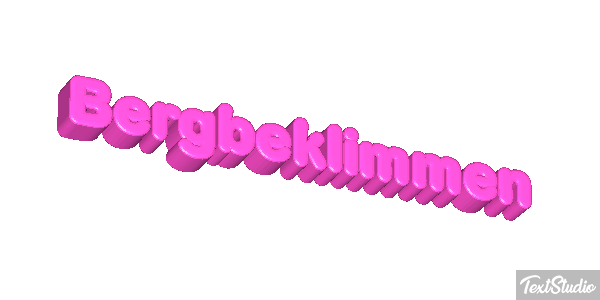 Bergbeklimmen Tekst effect