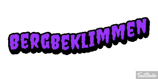 Bergbeklimmen Tekst effect