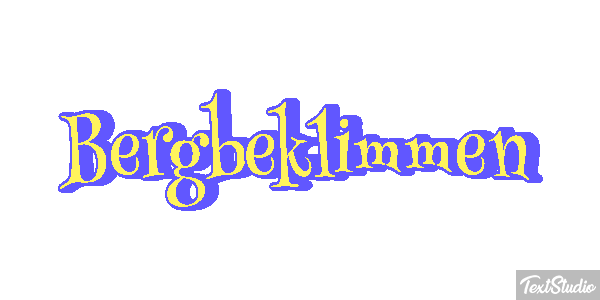 Bergbeklimmen Tekst effect