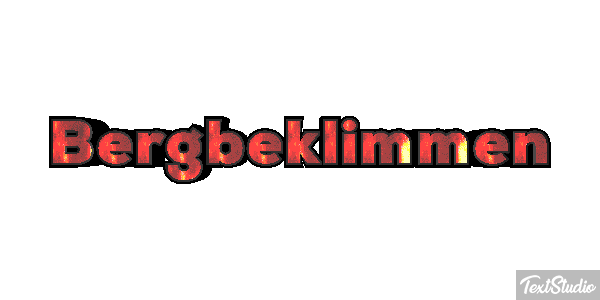 Bergbeklimmen Tekst effect