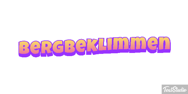 Bergbeklimmen Tekst effect