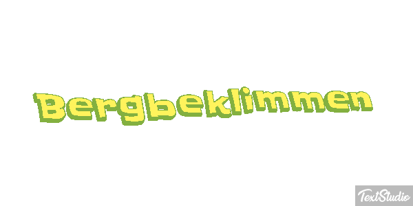 Bergbeklimmen Tekst effect
