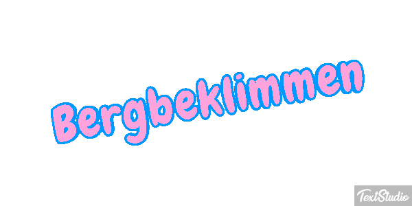 Bergbeklimmen Tekst effect