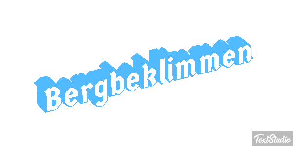 Bergbeklimmen Tekst effect
