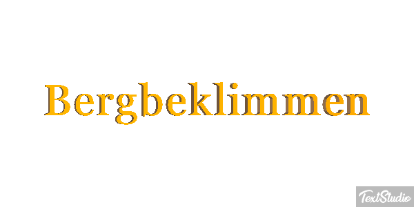Bergbeklimmen Tekst effect