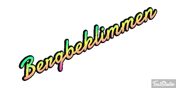 Bergbeklimmen Tekst effect