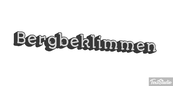 Bergbeklimmen Tekst effect