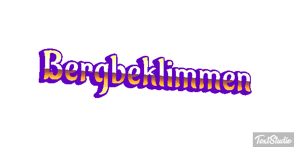 Bergbeklimmen Tekst effect