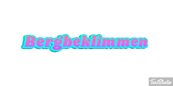 Bergbeklimmen Tekst effect