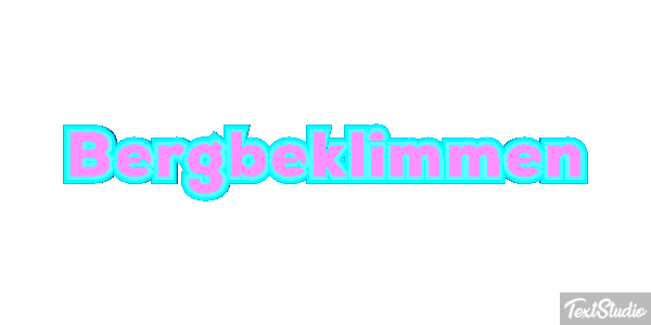 Bergbeklimmen Tekst effect