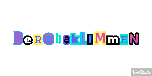 Bergbeklimmen Tekst effect