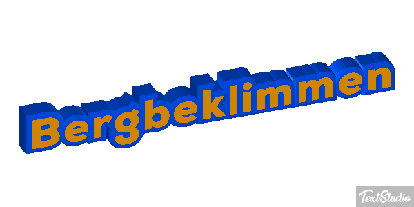 Bergbeklimmen Tekst effect