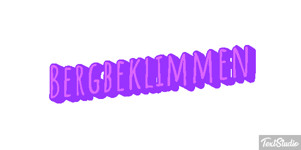 Bergbeklimmen Tekst effect