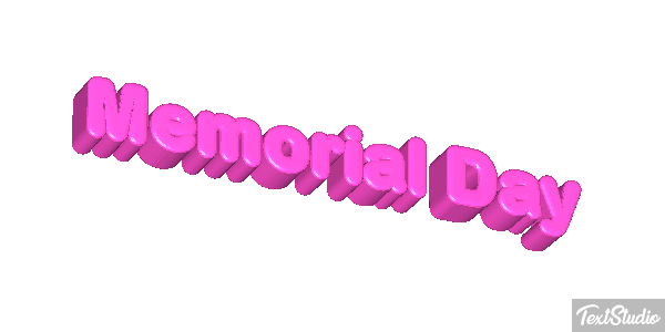 Memorial Day Text effect