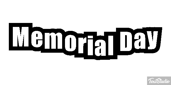 Memorial Day Text effect