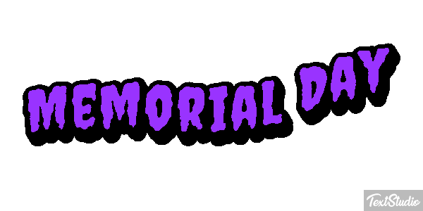 Memorial Day Text effect