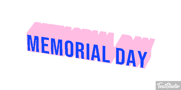 Memorial Day Text effect