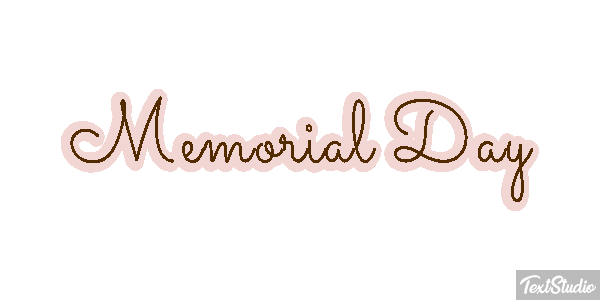 Memorial Day Text effect