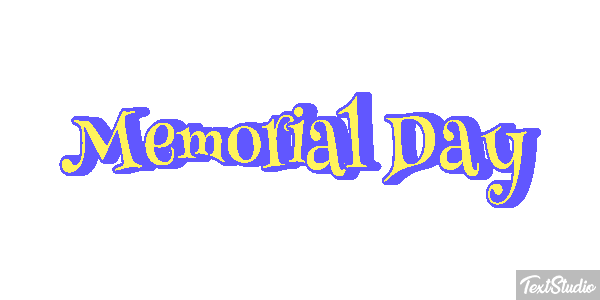Memorial Day Text effect