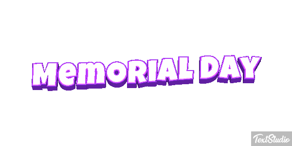 Memorial Day Text effect
