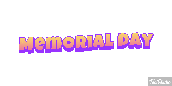 Memorial Day Text effect