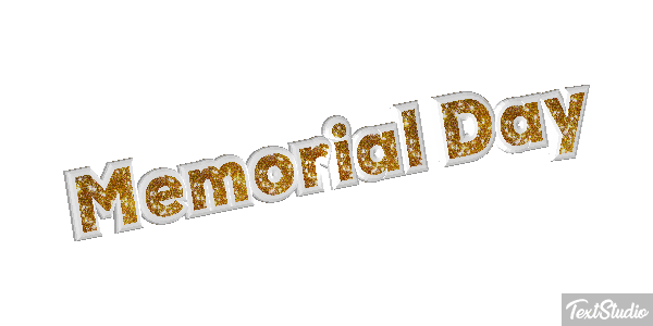 Memorial Day Text effect