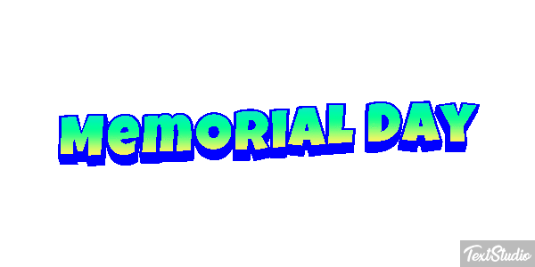 Memorial Day Text effect