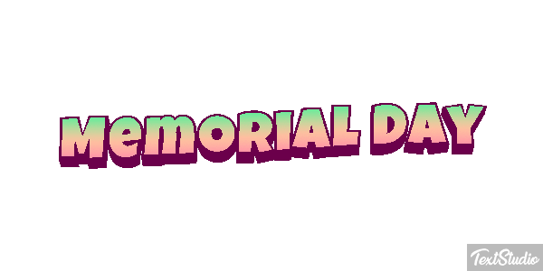 Memorial Day Text effect