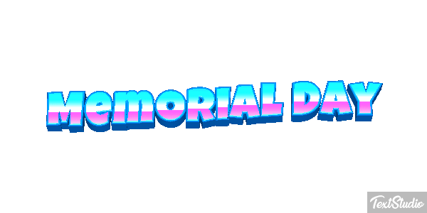 Memorial Day Text effect