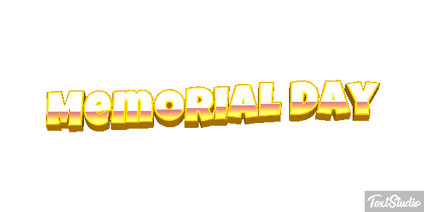 Memorial Day Text effect