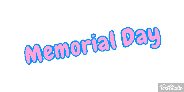 Memorial Day Text effect