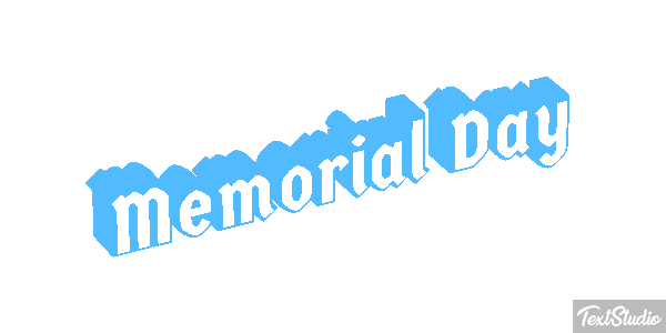 Memorial Day Text effect